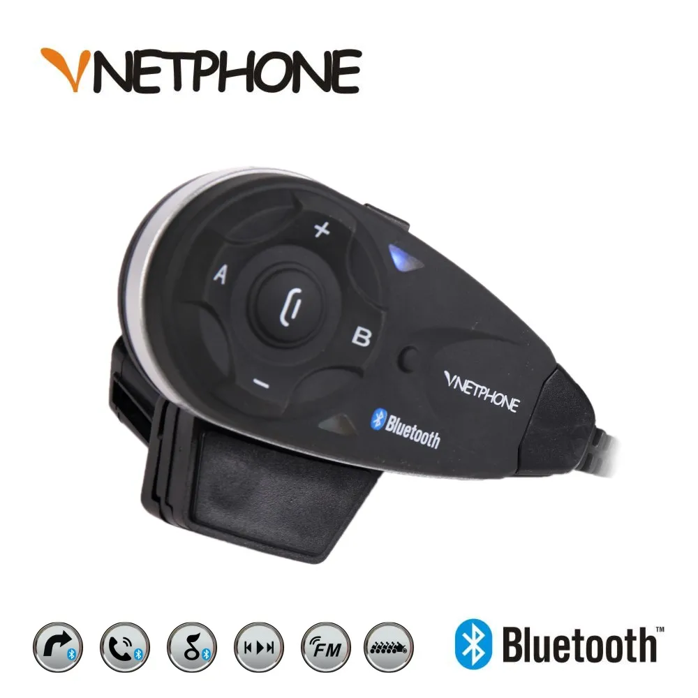 VNETPHONE V5 группа говорящий мотоцикл Bluetooth домофон гарнитура FM MP3 GPS беспроводной