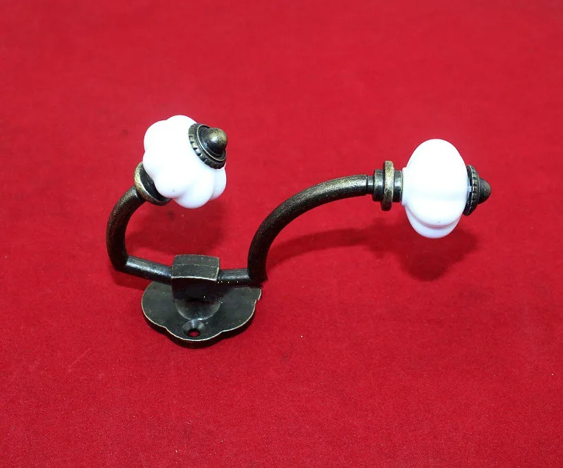 Большой Крючок для одежды из бронзового античного цинкового сплава (Размеры: