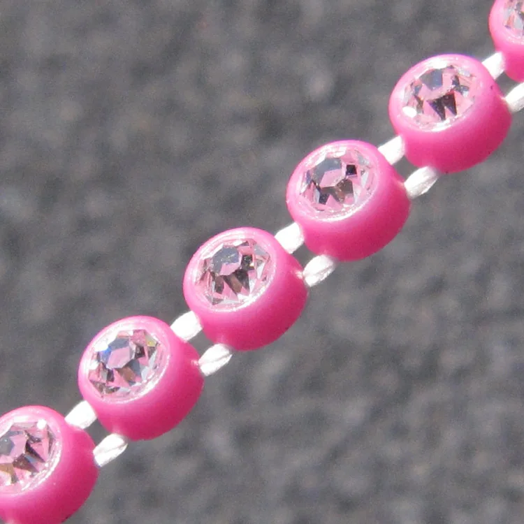 SS8 Plastic Crystal Rhinestone Banding Jewellery Making Accessories 10Yards/lot Crystal Rhinestone Banding Trim AM TAIDIAN