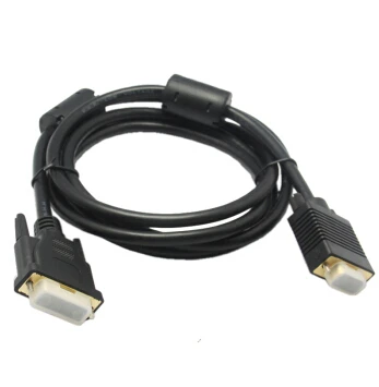 DVI I (24 + 5) в VGA D SUB 15PIN папа адаптер Соединительный кабель 0 3 м/1 5 м/3 м/5 м для