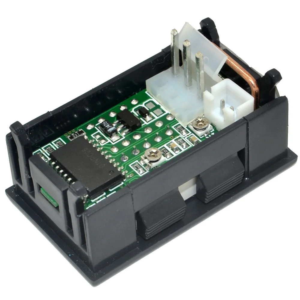 Светодиодный Измеритель постоянного тока 0-100 в 10 А с двойным дисплеем цифровая