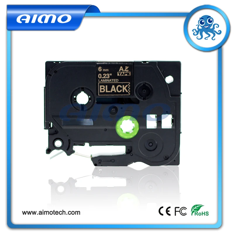 1 упаковка 6 мм TZe 314 TZe314 золото на черной этикетке лента P Touch совместима с Brother|p