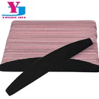 Профессиональная пилка для ногтей 50 шт.лот, буфер, салонные пилочки для ногтей с блестками, 100180 Грит, инструменты для маникюра, черная шлифовальная бумага, поставщик пилочек