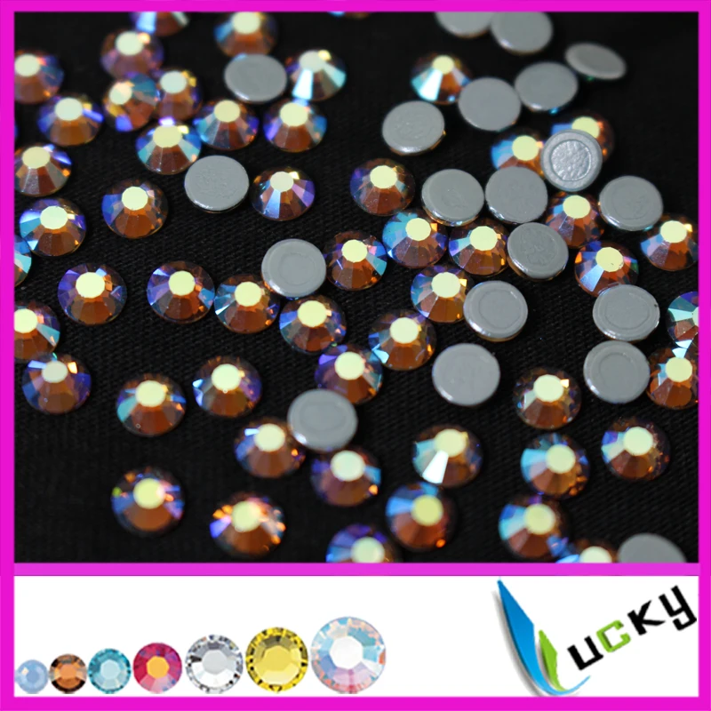 Высококачественная плоская задняя стразы горячей фиксации! 1440 шт. ss20 дымчатый