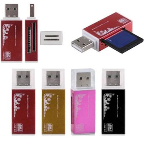 USB 2,0 все в 1 мульти карта памяти считыватель для картридер 2 микро-sd TF M2 MMC MS Pro