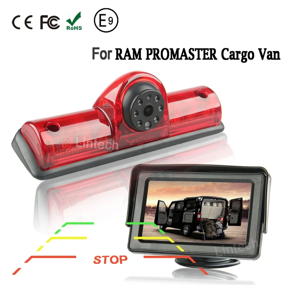 Направляющая линия 4 3 &quotмонитор задний вид автомобиля стоп сигнал камера для Dodge