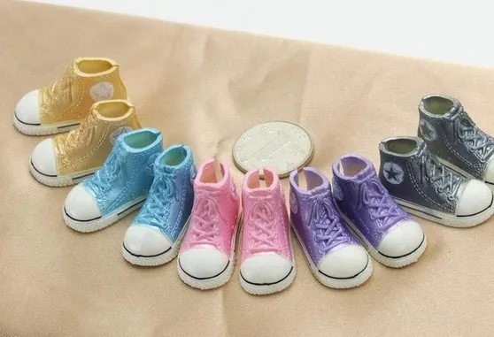 WOWHOT 3,5 см кукольная обувь для кукол Blythe BJD, 11 пар, повседневная Милая обувь для спортзала, аксессуары для кукол, кроссовки, 11 цветов, смешанные