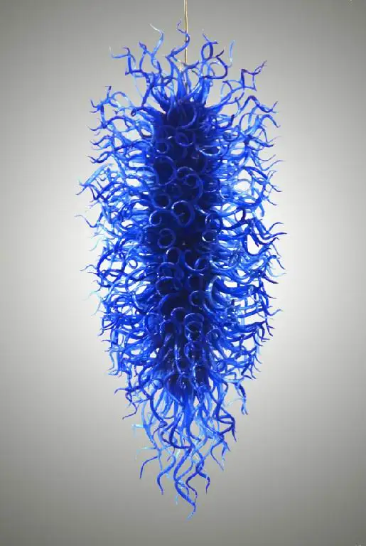 

CE/UL Blue chandeliers LED Bulbs Beautiful Hand Blown Glass