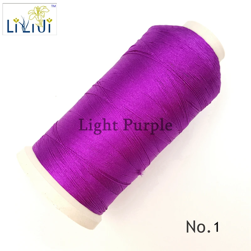 Блестящая шелковая нейлоновая ткань фиолетового цвета 3 нити 0,2 мм прибл. 1800 метра для самодельных ювелирных бусин/для кисточек № 1-5 от AliExpress WW
