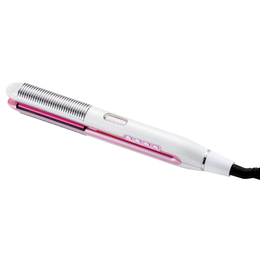 Керамика анион выпрямления волос ЖК дисплей бигуди для завивки Выпрямитель Flat Iron