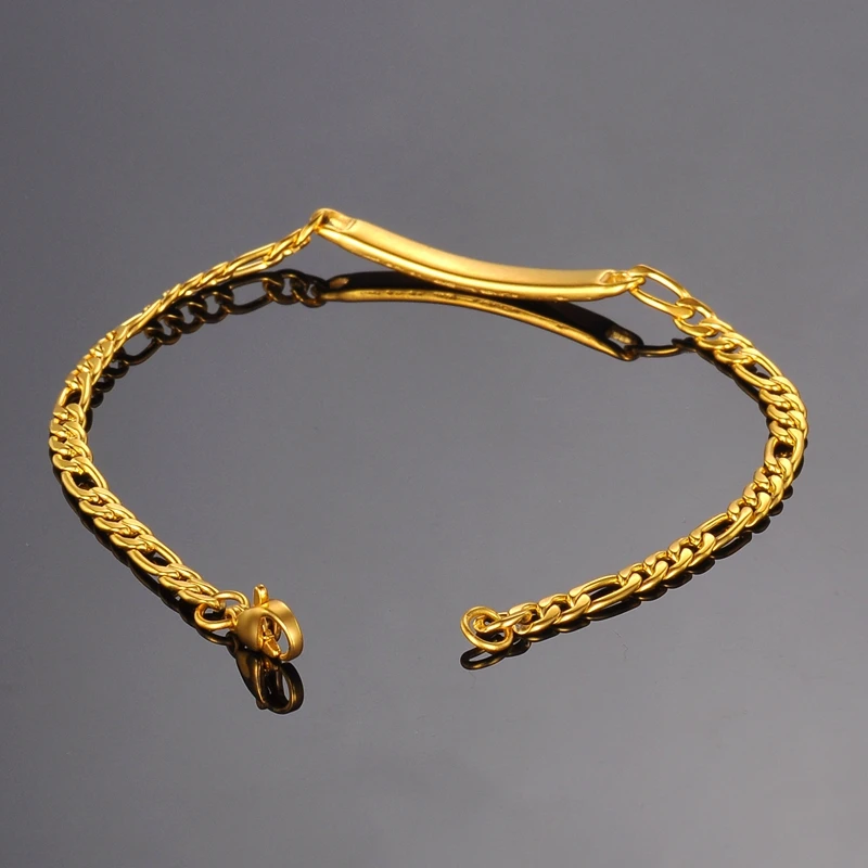 FUNIQUE для мужчин и женщин ID из нержавеющей стали гравировки плоская мельница цепь