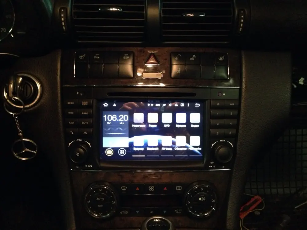 Android 9,0 4G 2 DIN автомобильный DVD gps для Mercedes/Benz W203 W209 W219 A-Class A160 c-класса C180 C200 CLK200 Радио стерео