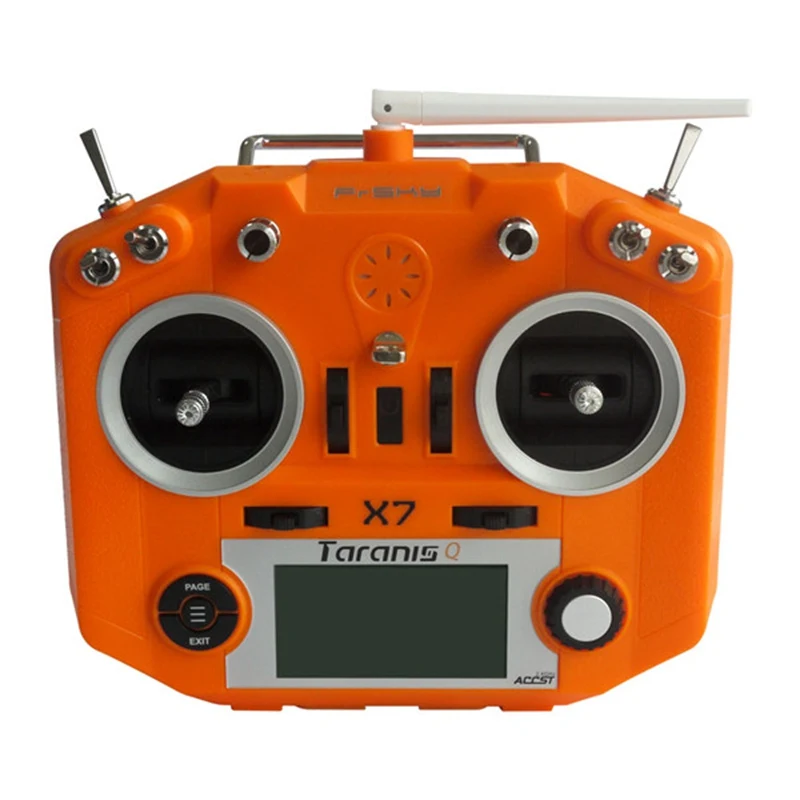 Передатчик FrSky ACCST Taranis Q X7 2 4 ГГц 16 каналов черный белый синий оранжевый зеленый