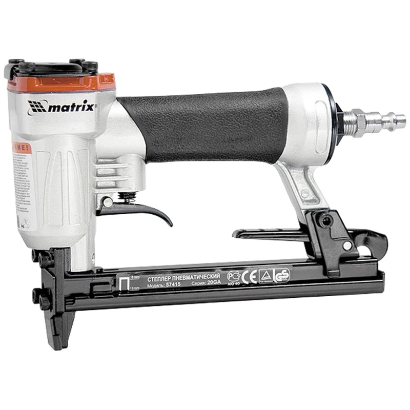 Степлер пневматический MATRIX 57420 (вместимость 100 шт диаметр скоб 10 22 мм рабочее