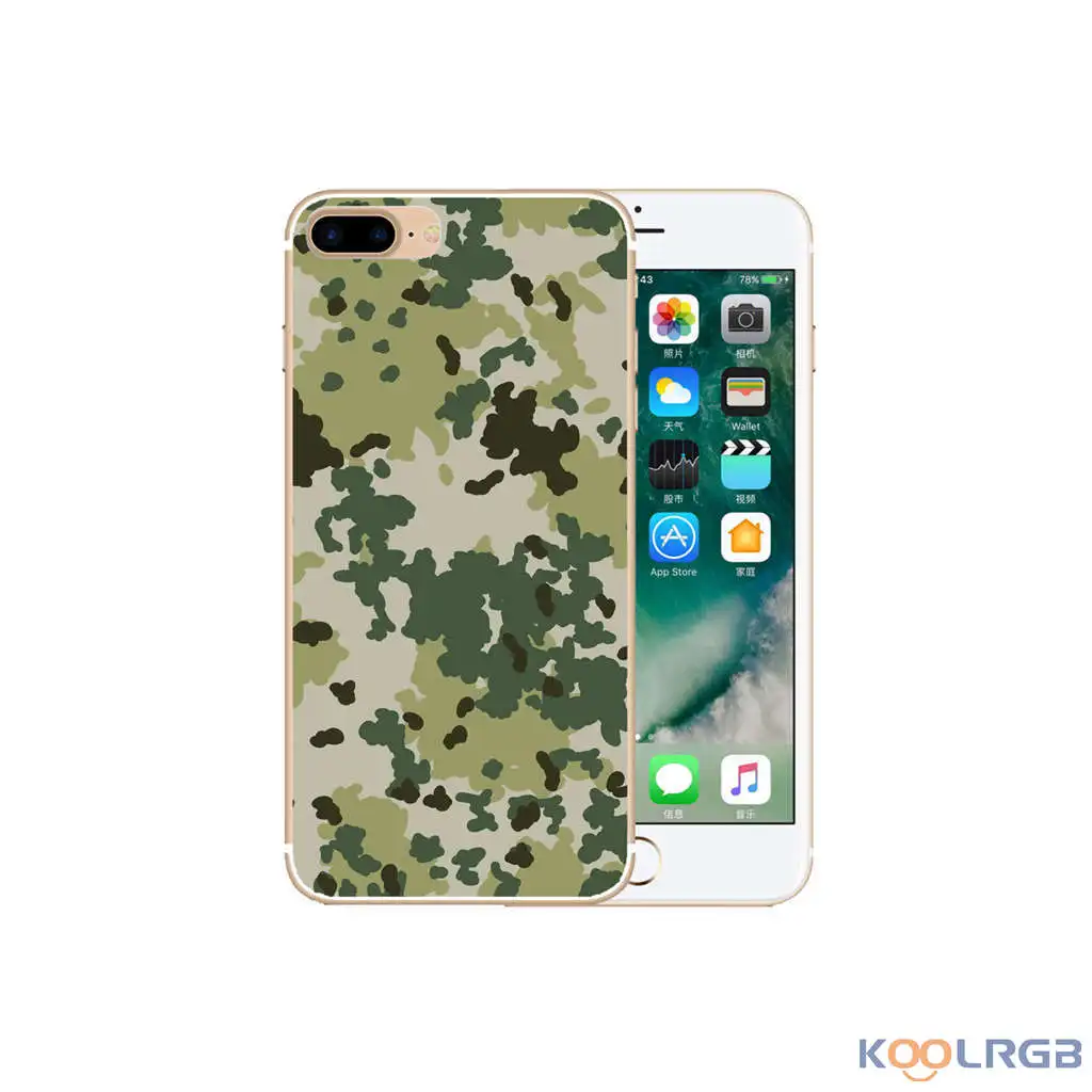 Koolrgb моды прекрасный классический тпу телефон case солдат армии камуфляж печати
