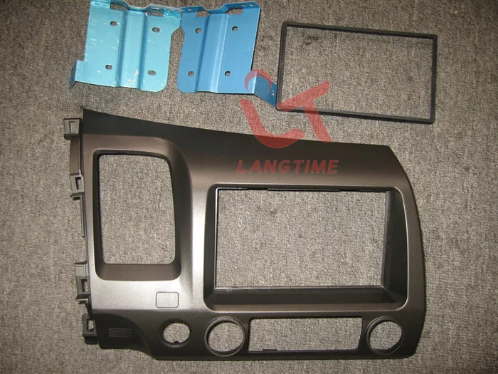 Автомобильная арматура DVD рамка панель DVD Dash комплект для 07-2011 Honda Civic, 2DIN(левая рука, с отверстием SRS