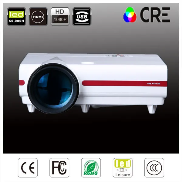 CRE X1500 поддержка проектора full hd 1080 p мультимедийный плеер 3500 люмен для дома Театр