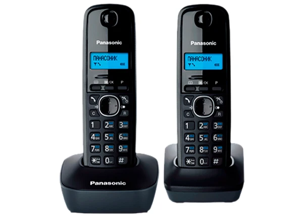 Panasonic KX TG1612RUH DECT телефон 2 трубки меню на русском языке АОН Caller ID (журнал 50 вызовов)