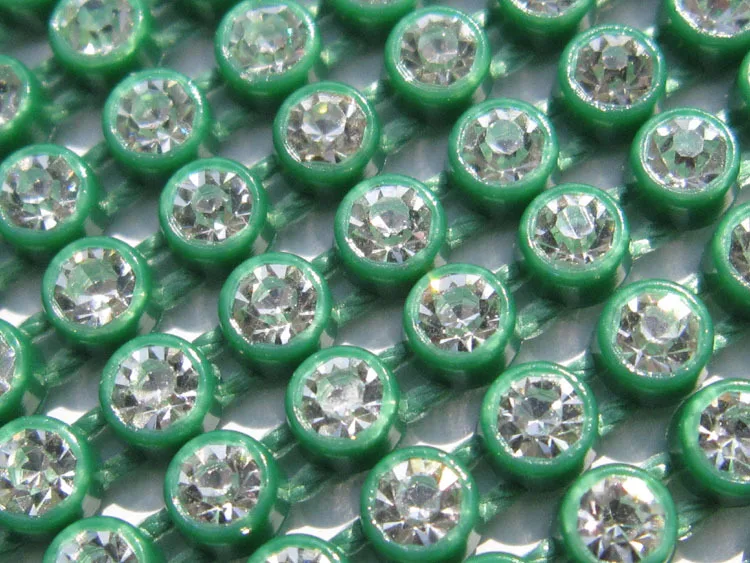 SS8 Plastic Crystal Rhinestone Banding Jewellery Making Accessories 10Yards/lot Crystal Rhinestone Banding Trim AM TAIDIAN