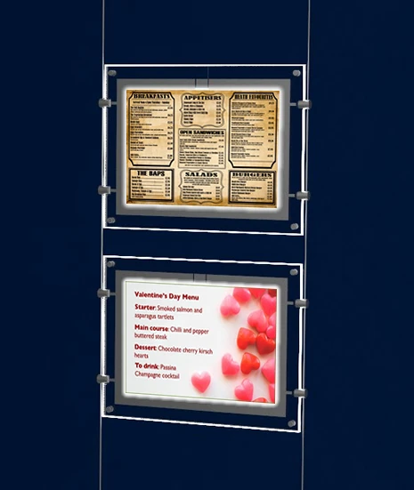 2016 Новый А4 Односторонний кабель провода Висячие наборы дисплея агент по