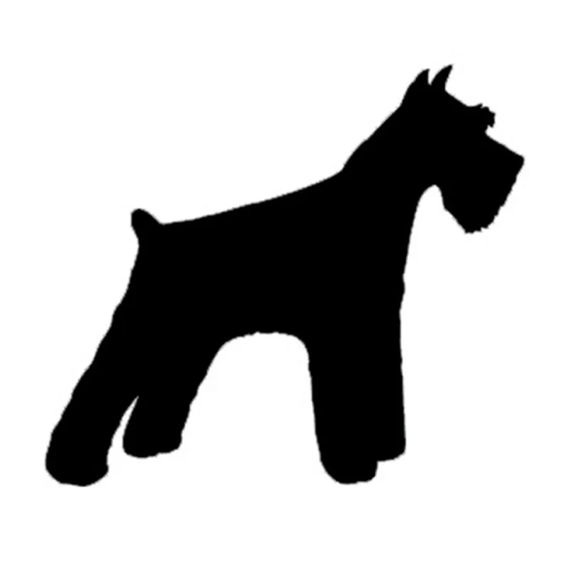 Автомобильная наклейка Schnauzer Dog 13*13 см с мультяшным рисунком покрытие для