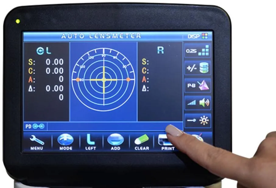 7 ''цветной сенсорный экран цифровой автоматический Lensmeter Lensometer JD-2600A с PD УФ-принтером