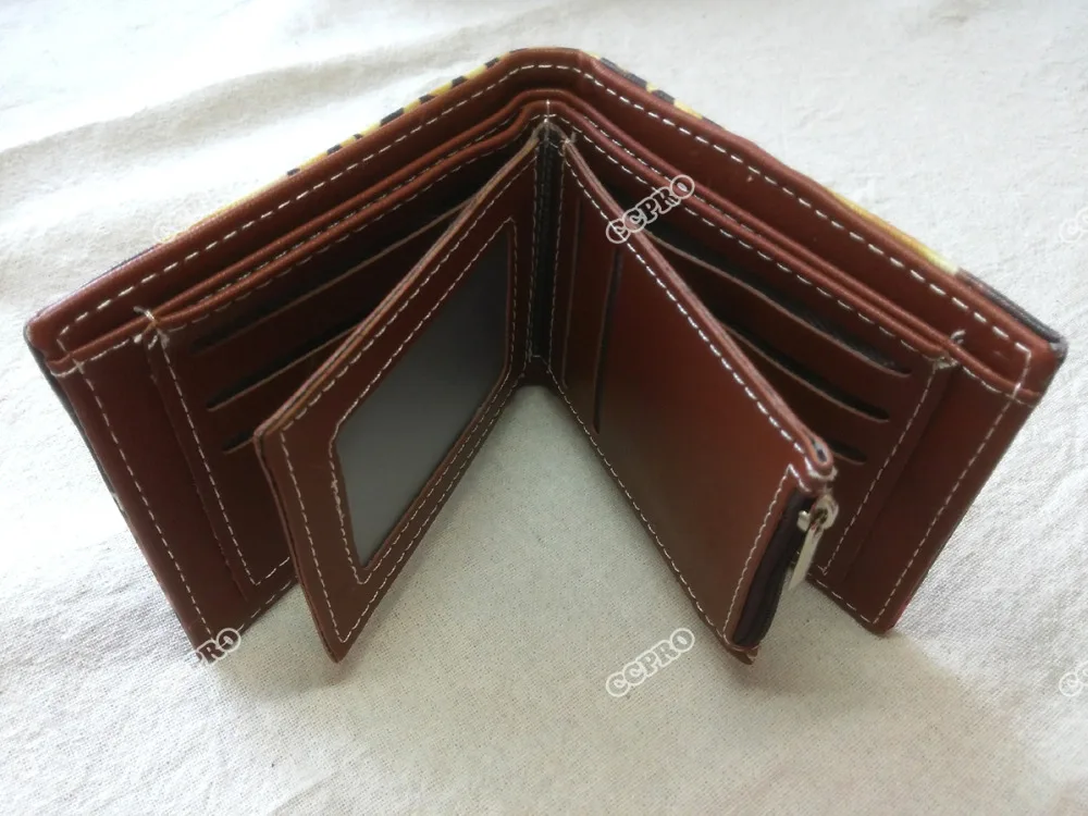 Многослойный короткий кошелек из искусственной кожи с изображением аниме меча