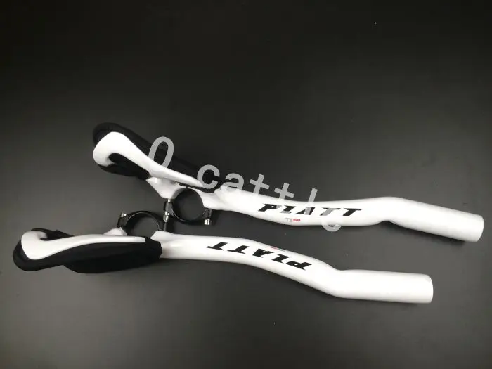 Carbono fibra DE Bicicleta DE estrada o apoio braco resto guiador tt aerobar Triathlon bar Bicicleta guiador pecas - Цвет: Коричневый