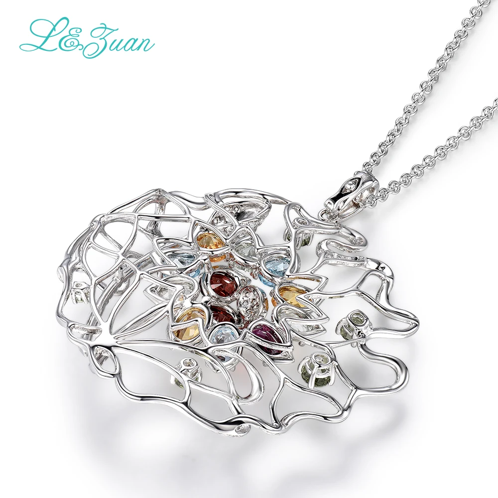 L & zuan романтичное ожерелье и подвеска из стерлингового серебра 925 пробы