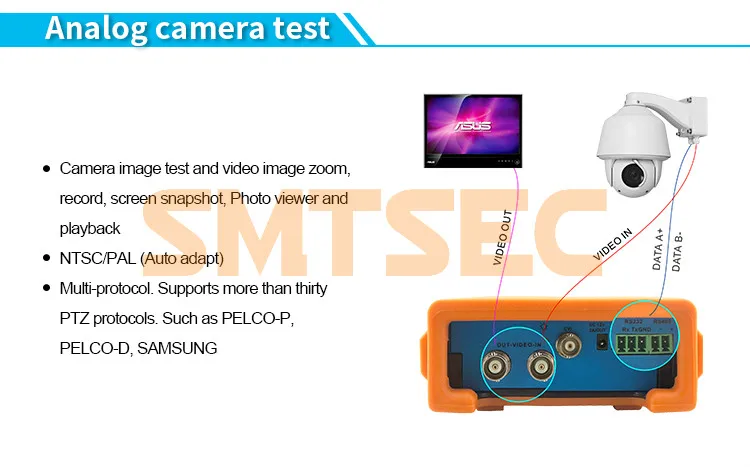 4 3 &quotIP CCTV тестер монитор аналоговые камеры HD AHD IP видео дисплей PTZ контроль POE 12V2A