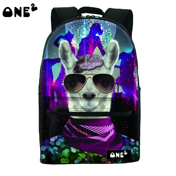 2016 ONE2 дизайн милая собака рисунок печать низкая стоимость рюкзак нейлон мешок