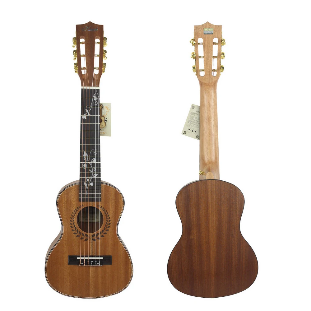 28 &quotKasch MGH 26 Сапеле гитара укулеле концерт Wood инструмент мини ручной работы +