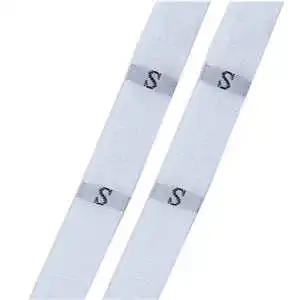white S DoreenBeads размер этикетки одежда тканые бирки XS-2XL белый черный 32 мм(1 2/") x 12 мм(4/8") 1 рулон(около 400 шт - Цвет: white S