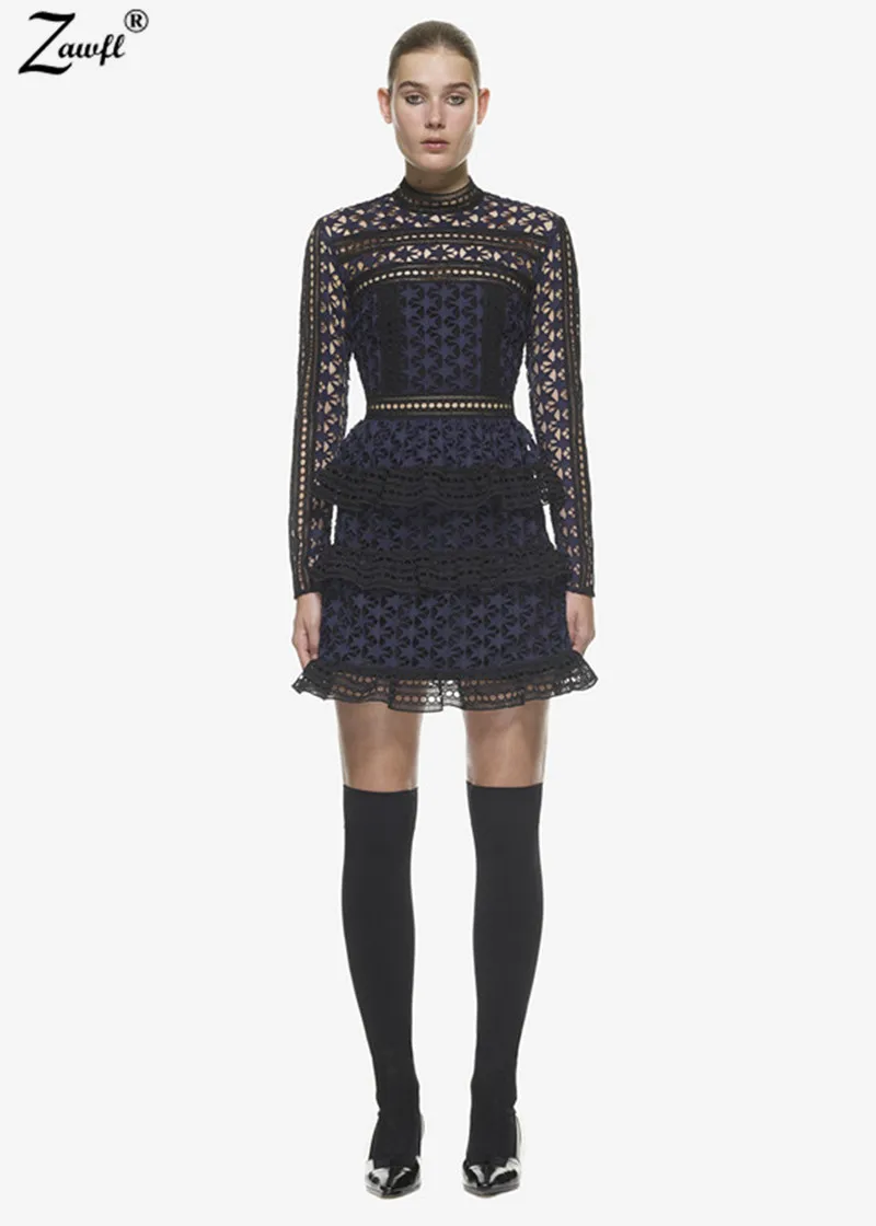 ZAWFL высокое качество платье Self Portrait 2020 Весна новое поступление с длинными