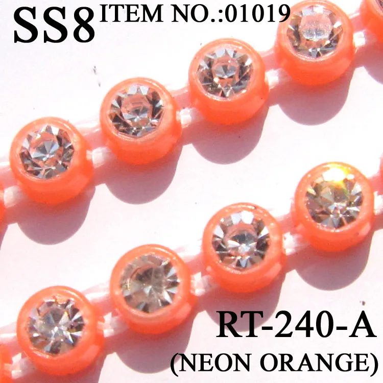 SS8 Plastic Crystal Rhinestone Banding Jewellery Making Accessories 10Yards/lot Crystal Rhinestone Banding Trim AM TAIDIAN