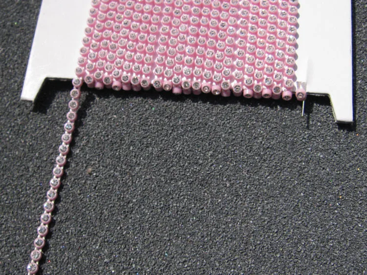 SS8 Plastic Crystal Rhinestone Banding Jewellery Making Accessories 10Yards/lot Crystal Rhinestone Banding Trim AM TAIDIAN