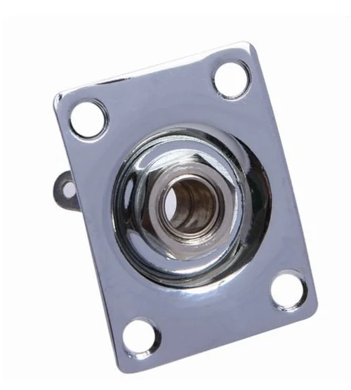 Квадратный Стиль Накладка для Джек разъёма бас гитары Jack 1/4 разъем вход/выход