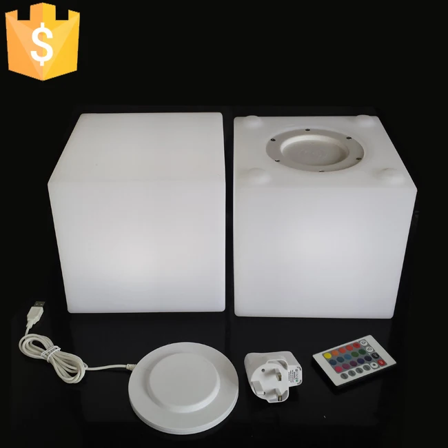 D10, D13, D15, D20cm светодиодный декоративное освещение светящийся Led стул в форме Куба 16 Цвет Меняется Освещение для праздника вечерние украшения 1 шт