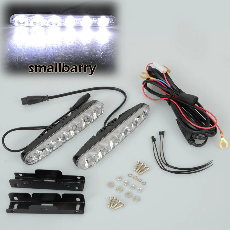 Новое поступление 2 шт./лот 6 светодиодов дальний/ближний свет Предупреждение