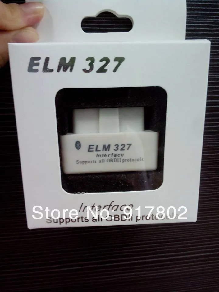 СУПЕР МИНИ 327 самый маленький ELM327 OBD2 сканер 5 шт./лот белого цвета с хорошей упаковкой