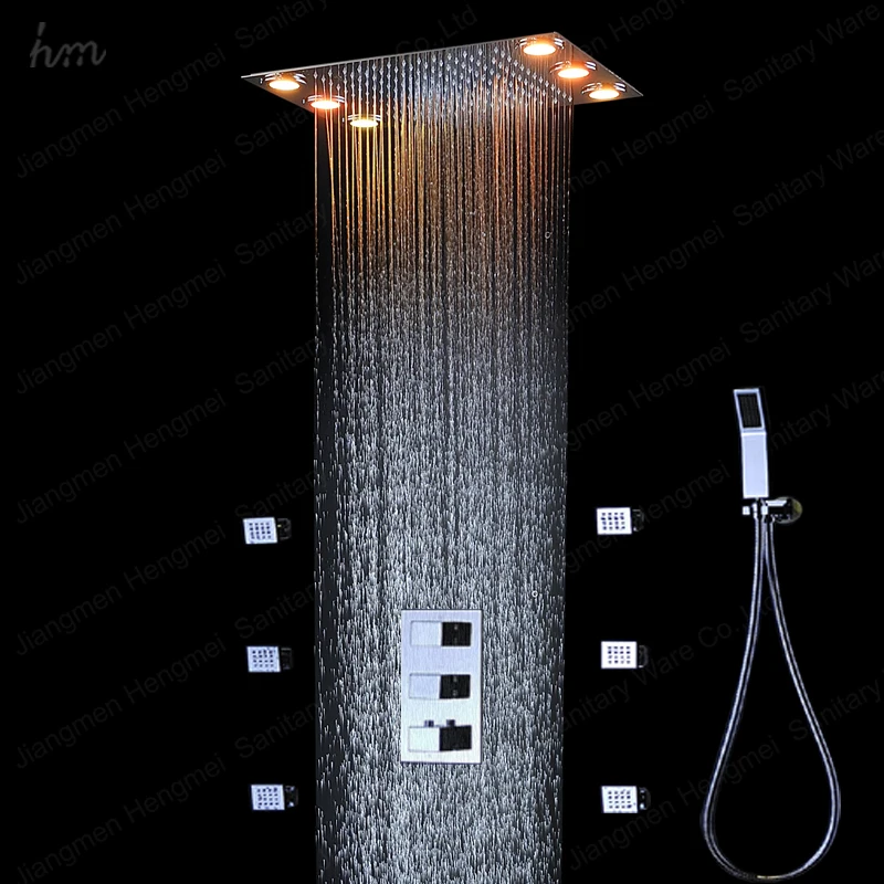 Электронных потолок набор для душа sus зеркало Панель 360*500 мм Мульти Цвет chnage