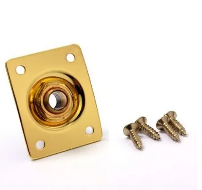 Квадратный Стиль Накладка для Джек разъёма бас гитары Jack 1/4 разъем вход/выход