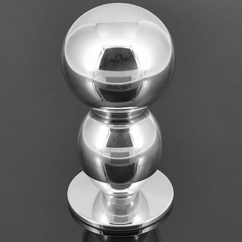 Zerosky мужские и женские металлические большие анальные пробки твердый