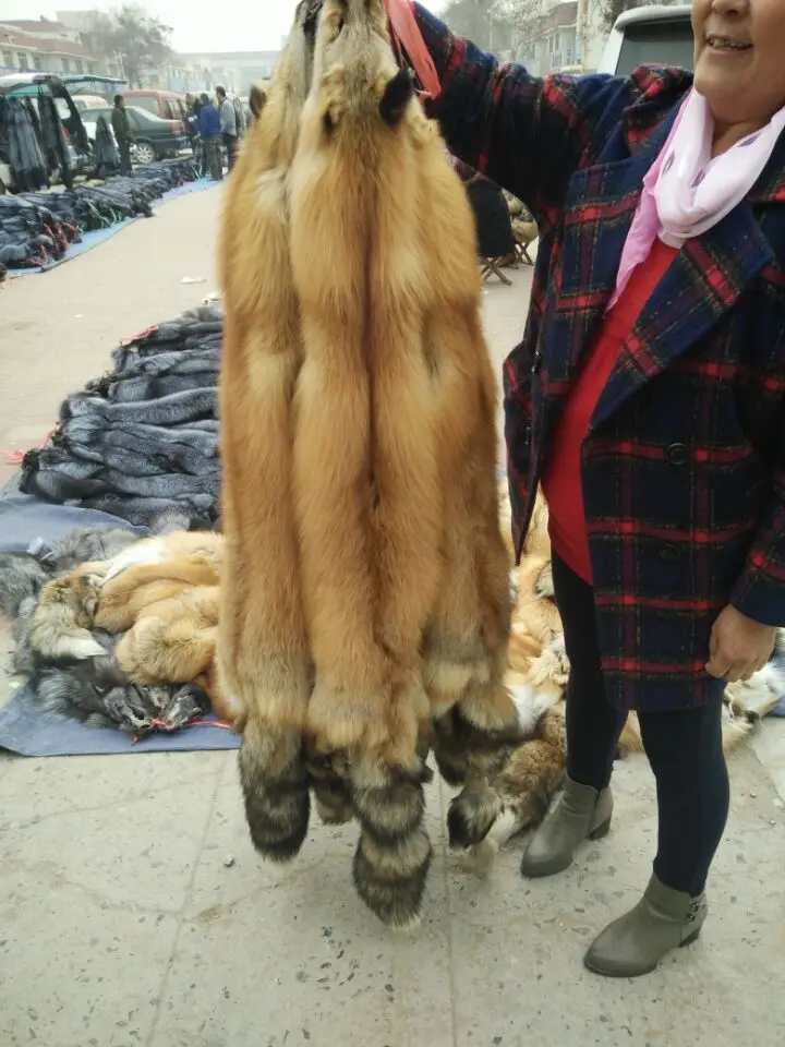 Большой красный лисий мех/оптовая продажа дешевая мех/натуральный мех|fur pelt|fur pelts