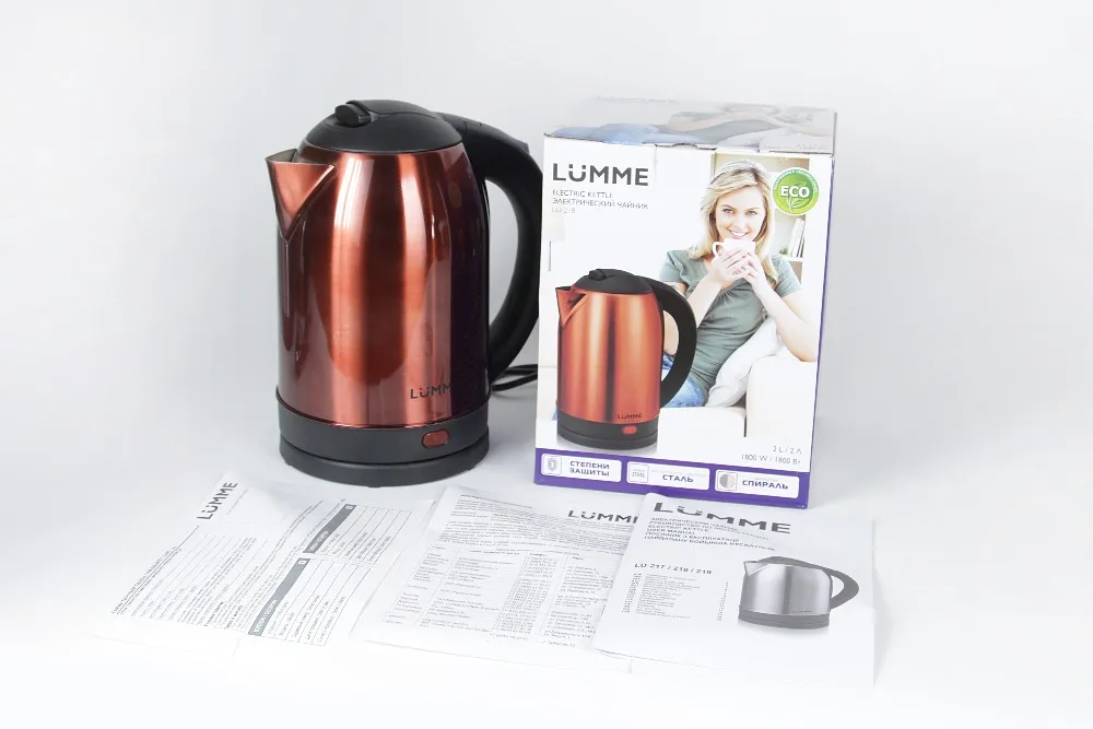 Электрочайник LUMME LU-218 2 л 1800 Вт | Бытовая техника