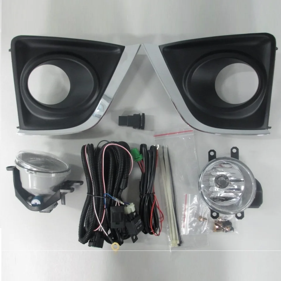 Для Toyota Corolla E160/E170 2014 2016 Комплект противотуманных фар с проводкой и кнопкой DLAA