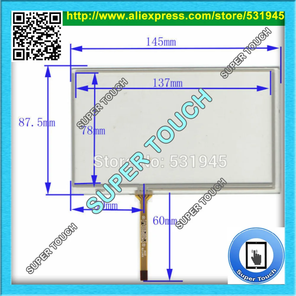 ZhiYuSun Anti-Static Shelding Bag New 6Inch Touch Screen 145mm*87mm for 6 GPS GLASS 145*87 compatible XWT827 gps touch | Компьютеры и