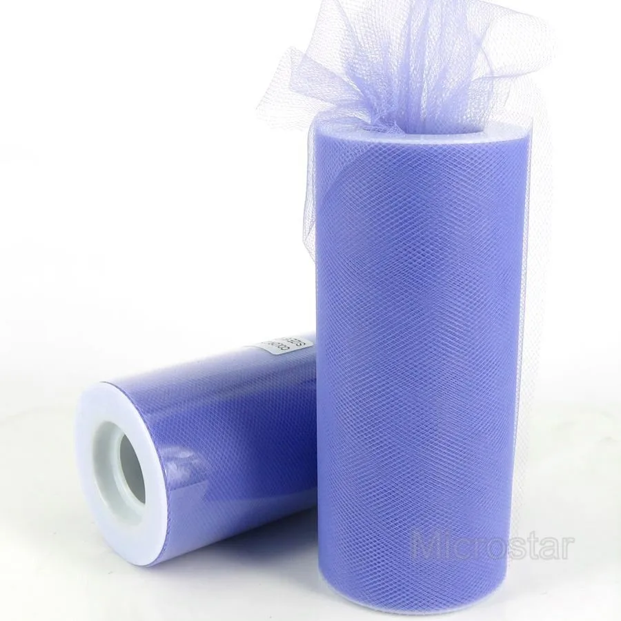 Lilac FENGRISE Тюль в рулоне 15 см 25 ярдов Свадебная вечеринка украшение DIY ткань для юбки-пачки декоративные поделки Рождество Дети королева юбки - Цвет: Lilac