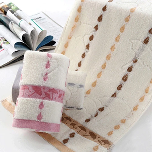 Мода Мягкое Лицо Шайба Полотенце Ванная Комната Зонт Raindrop Шаблон | Дом и сад