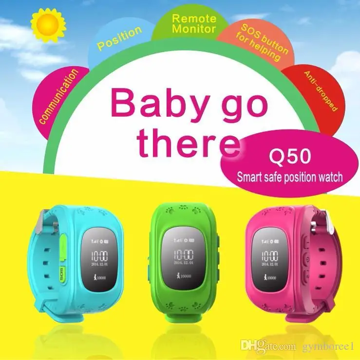 Q50 gps трекер часы Детские умные часы SOS Вызов анти потеря браслет Детские носимые устройства OLED gps локатор трекер